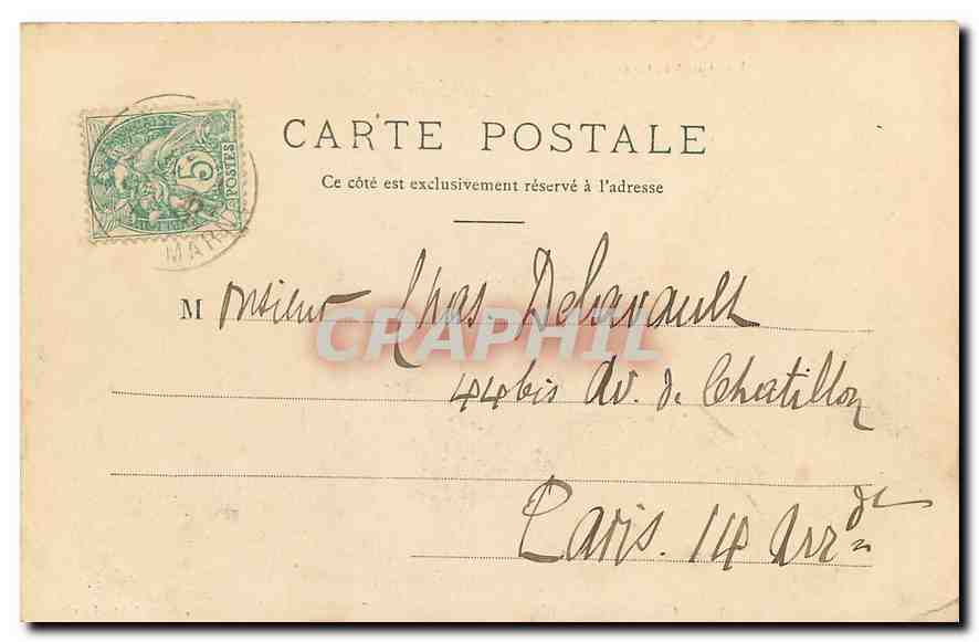 Environs d'Épernay — Château de Montmort — La Champagne — Éditeur Bonnard, Épernay — Rückseite