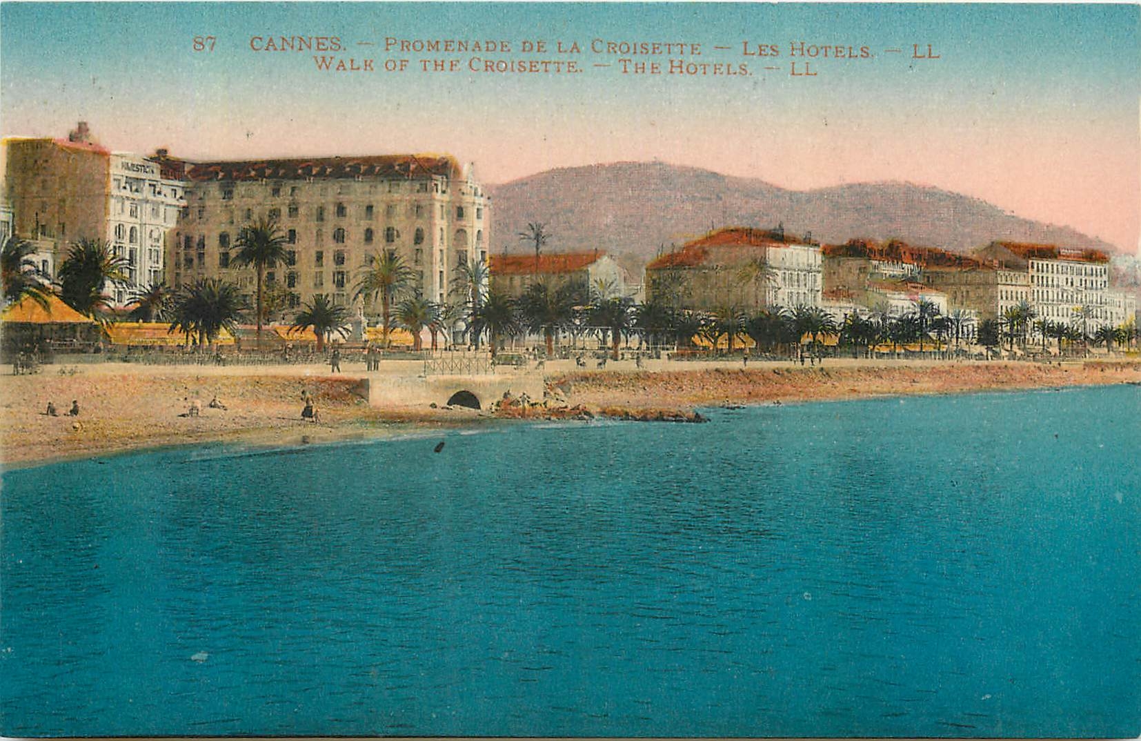 CPA Cannes promenade de la Croisette les Hotels 