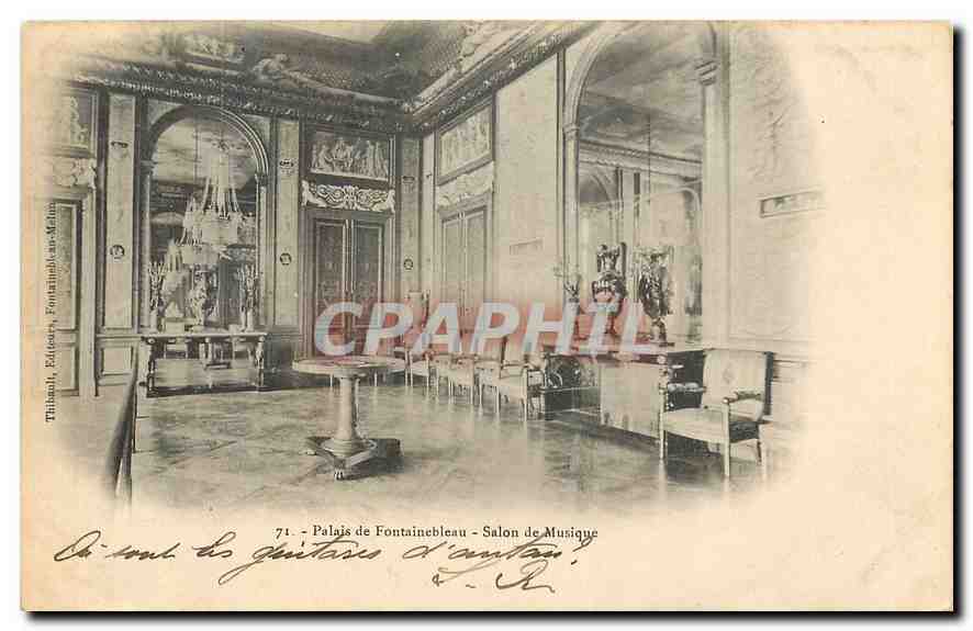 Schloss Fontainebleau - Musikzimmer — Thibault, Éditeurs, Fontainebleau, n°71