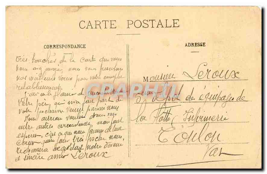 CPA Rouen Palais de Justice — Verso