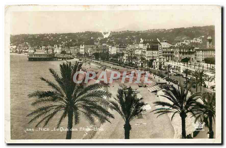 CPA Nice les quai des Etats unis 
