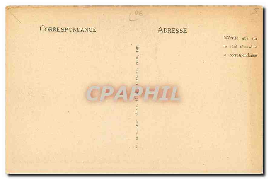 CPA Antibes Juan les Pins la chaine des Alpes  — Rückseite