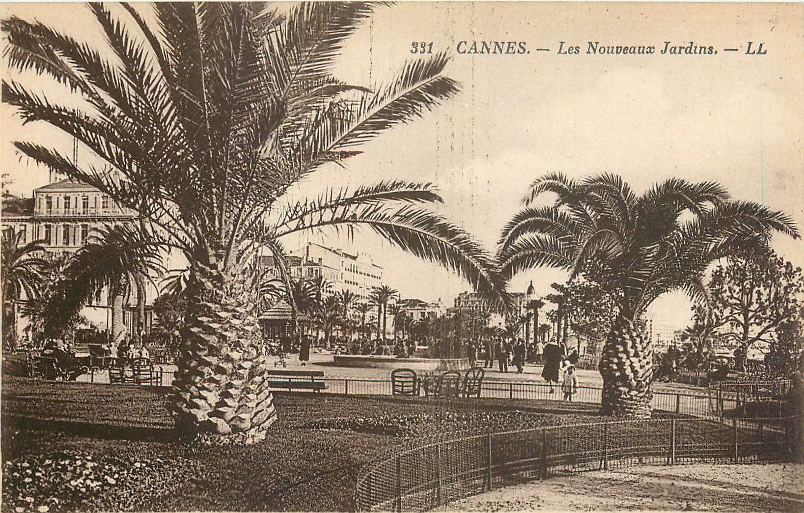 CPA Cannes Les Nouveaux jardins 