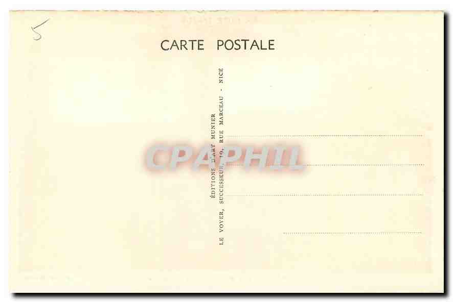 CPA La Cote d'Azur Cannes Vue generale prise de la Californie  — Rückseite