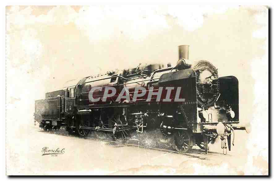 CPA Les Locomotives Allemandes Zylinder Train