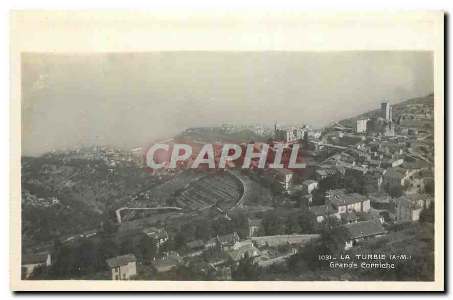 CPA La Turbie A M Grande Corniche 
