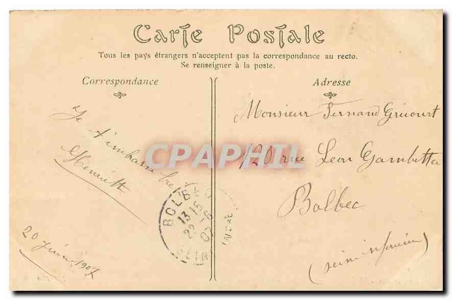 Enghien-les-Bains — Vue sur le Grand Lac — ND Phot, n°138 — Verso