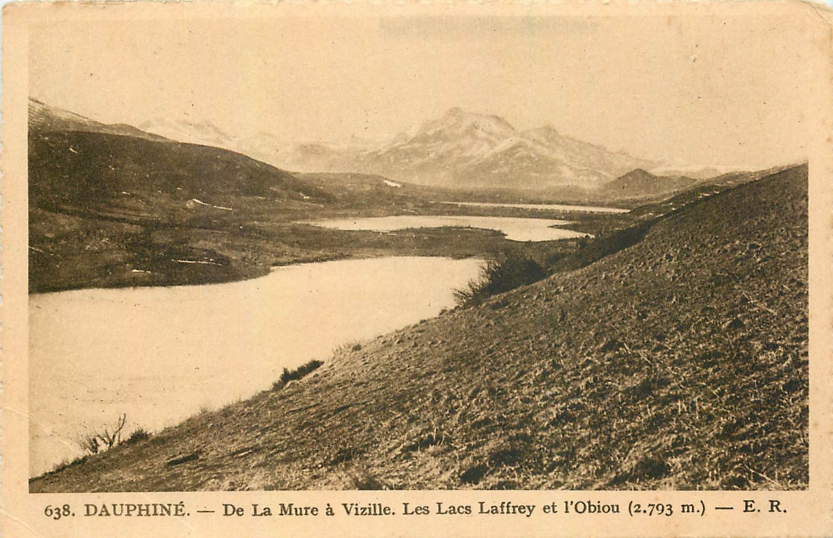 CPA Dauphine De la Mure a Vizille Les Lacs Laffrey et l'Obiou 