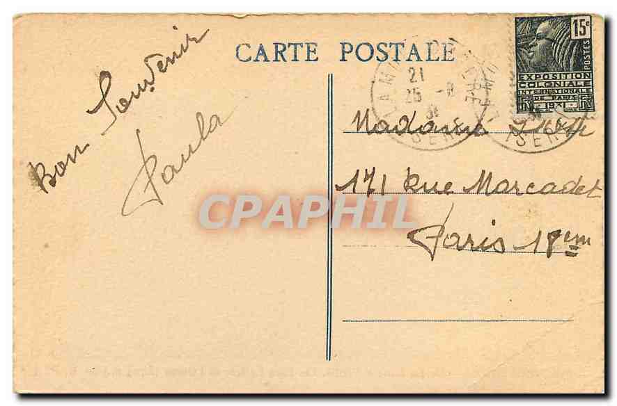 CPA Dauphine De la Mure a Vizille Les Lacs Laffrey et l'Obiou  — Rückseite