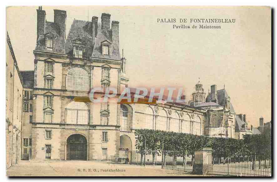 Palais de Fontainebleau — Pavillon de Maintenon — G. B. N. G., Fontainebleau