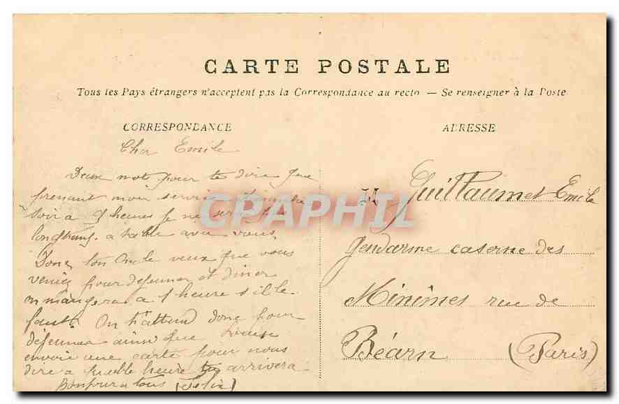CPA Boulogne S Mer La Colonne de la Grande Armee  — Rückseite