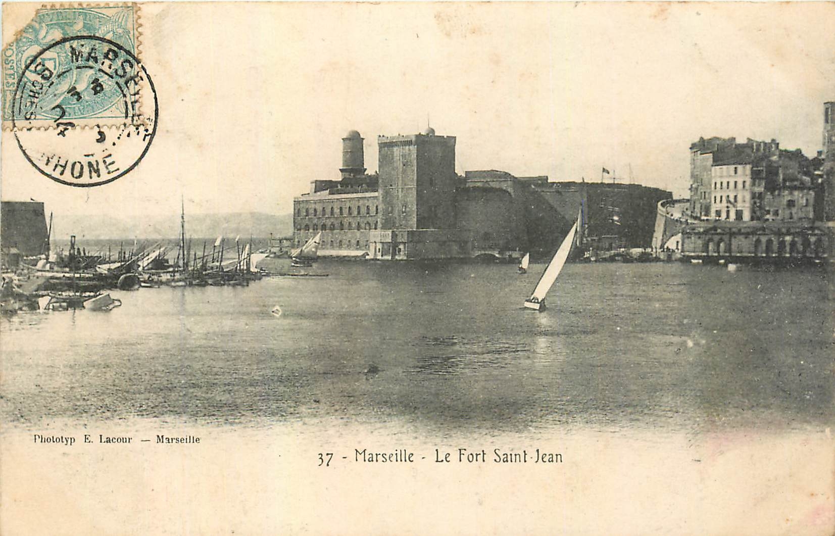 CPA Marseille Le Fort Saint Jean 