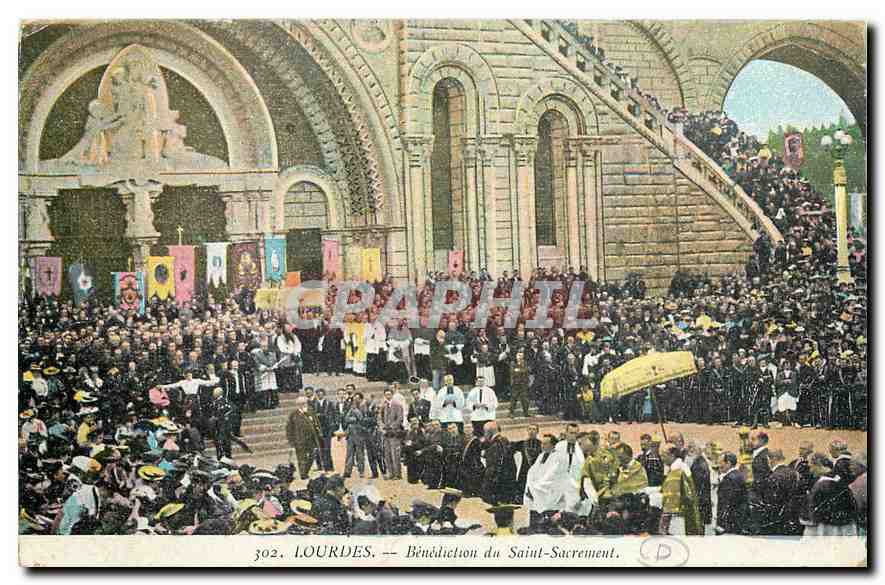 CPA Lourdes Benedictine du Saint Sacrement 