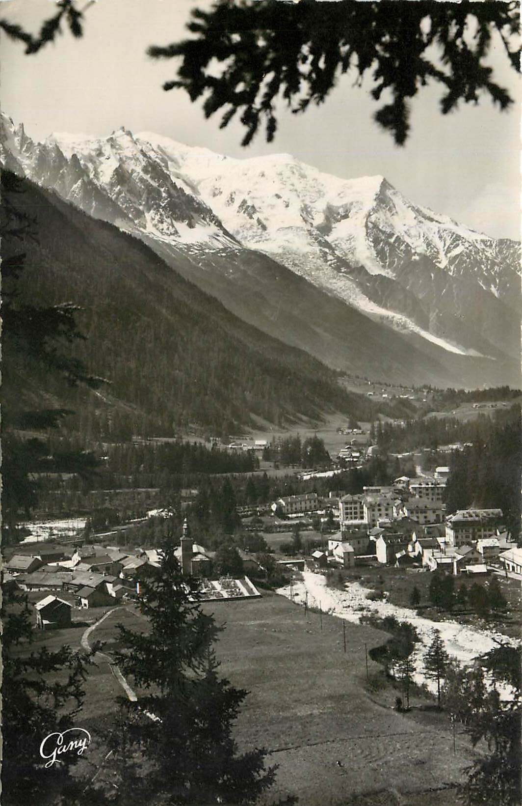 CPA Environs de Chamonix Argentieres Vue vers le Mont Blanc 