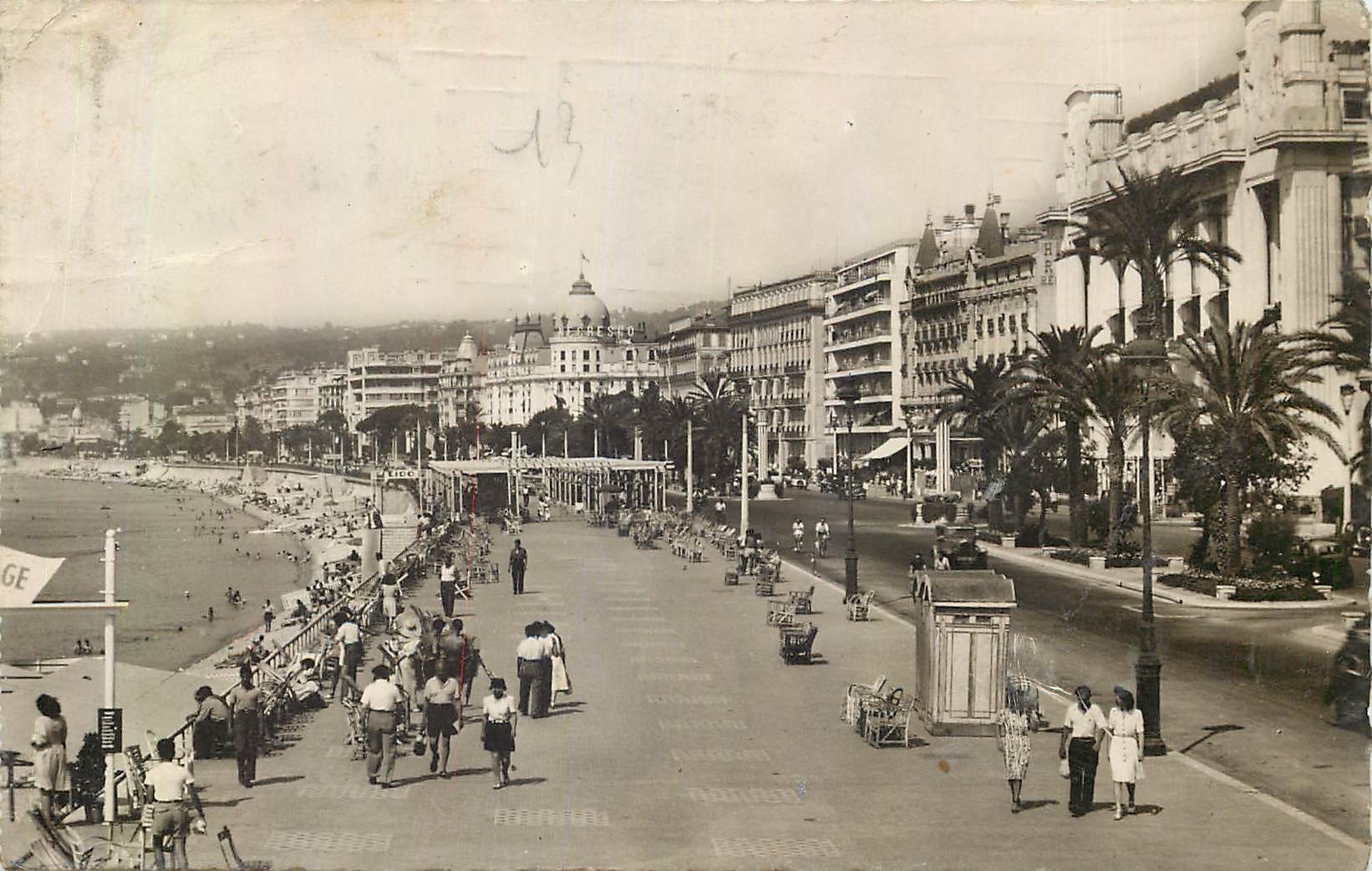 CPA Cote d'Azur Nice Promenade des Anglais 