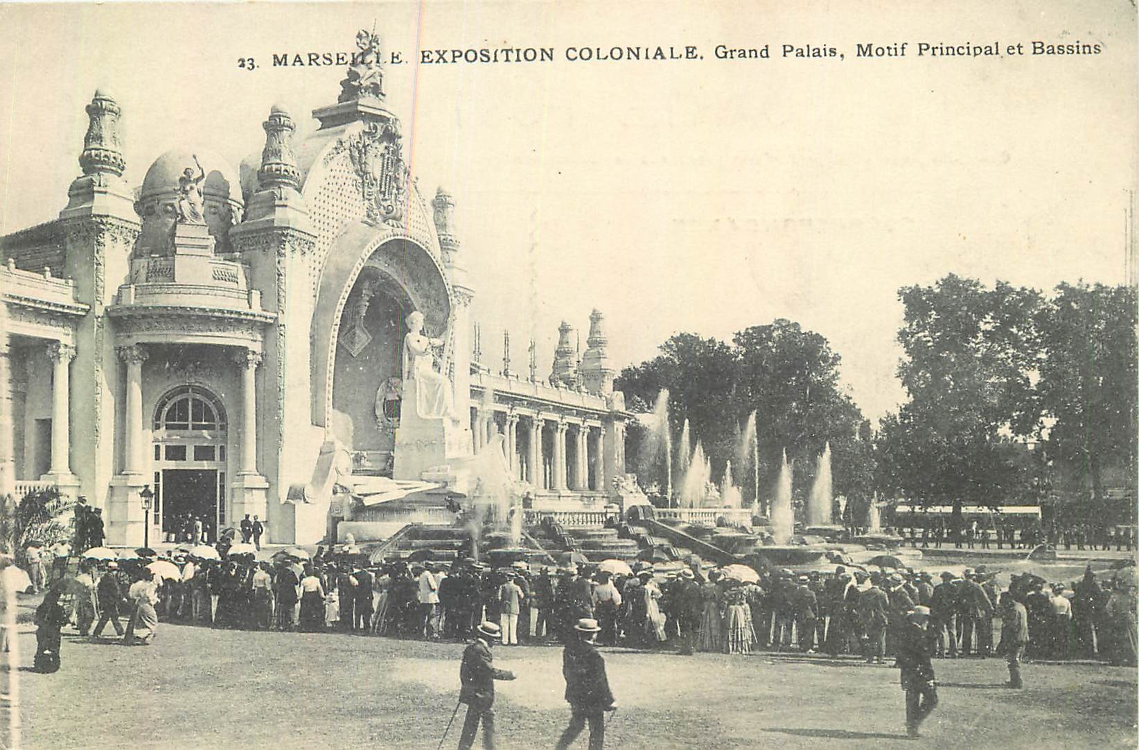 CPA Marseille Exposition coloniale Grand Palais 