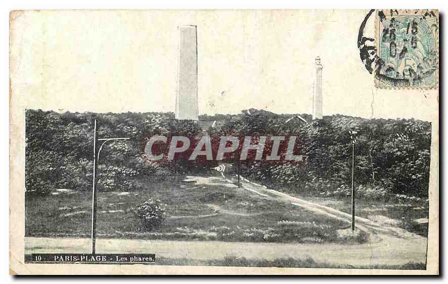 CPA Paris Plage Les phares 