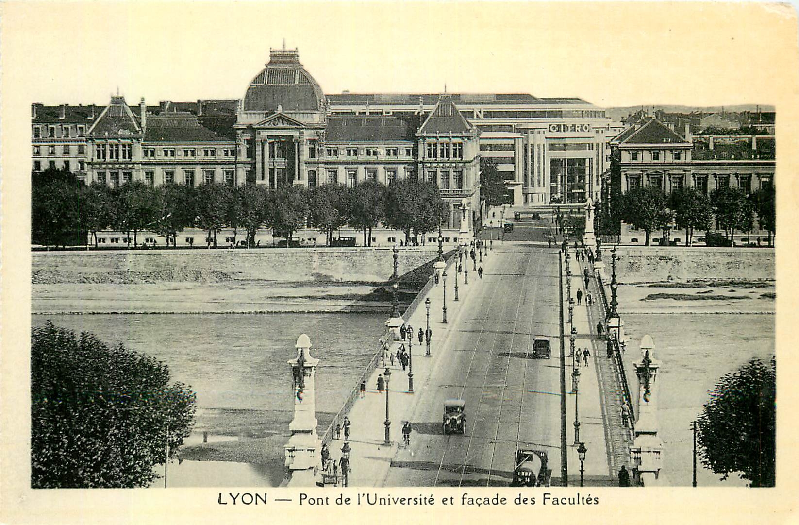 CPA Lyon Pont de l'Universite et facade des Facultes 