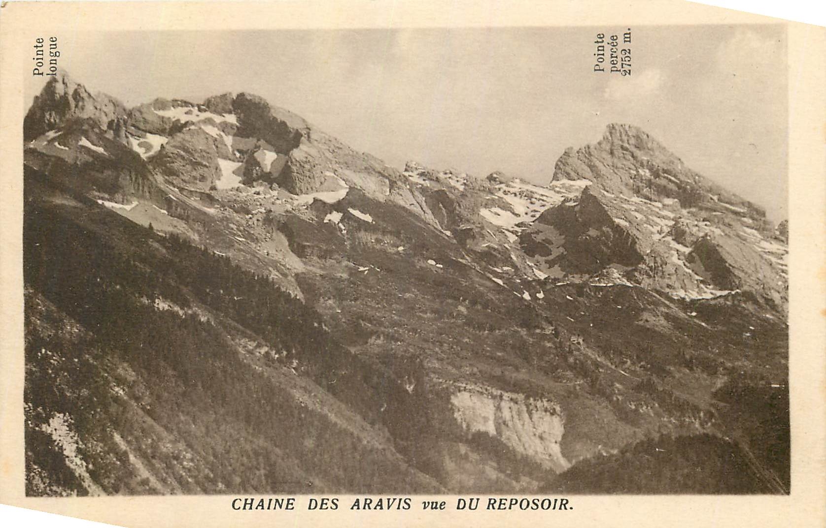 CPA Chaine des aravis vue du reposoir 
