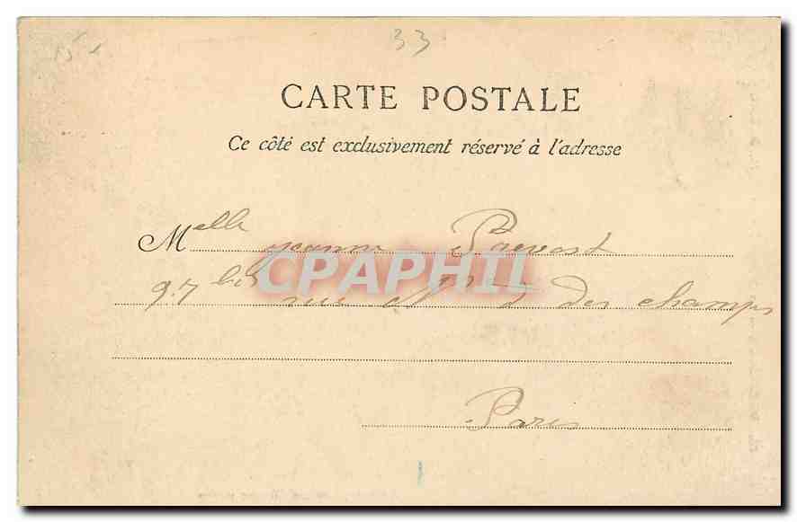CPA Bordeaux La Grosse Cloche Magot — Verso