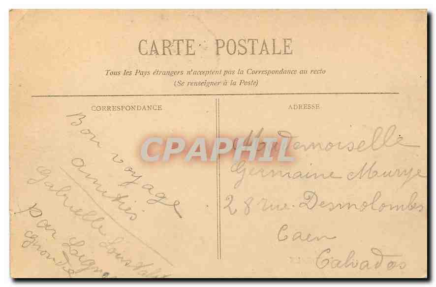 CPA Bordeaux La Cathedrale et la Tour Pey Berland  — Verso