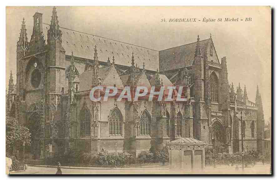 CPA Bordeaux Eglise St Michel 