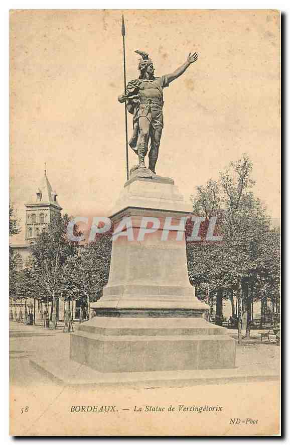 CPA Bordeaux La Statue de Vercingelorix 
