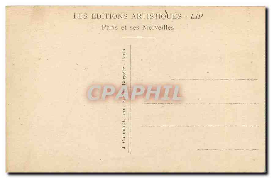 CPA Paris Le Dome des Invalides et les Nouveaux Jardins  — Rückseite