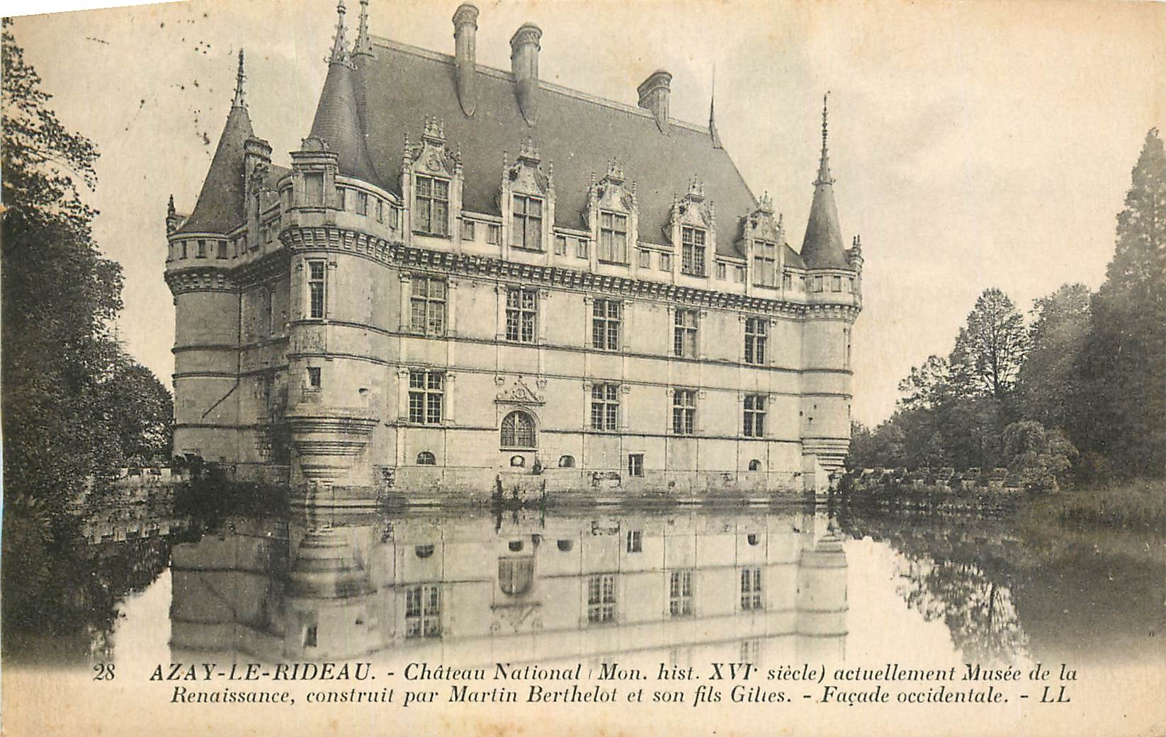CPA Azay le Rideau Chateau National 