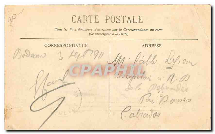 CPA Bordeaux Tour Pey Berland  — Verso