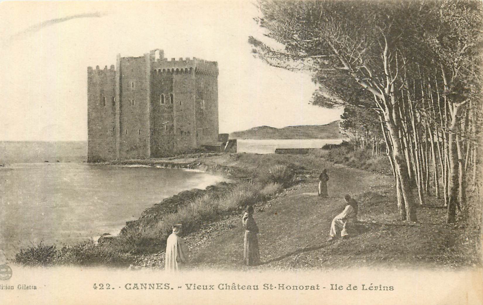 CPA Cannes Vieux Chateau Sy Honorat Ile de Lerins 
