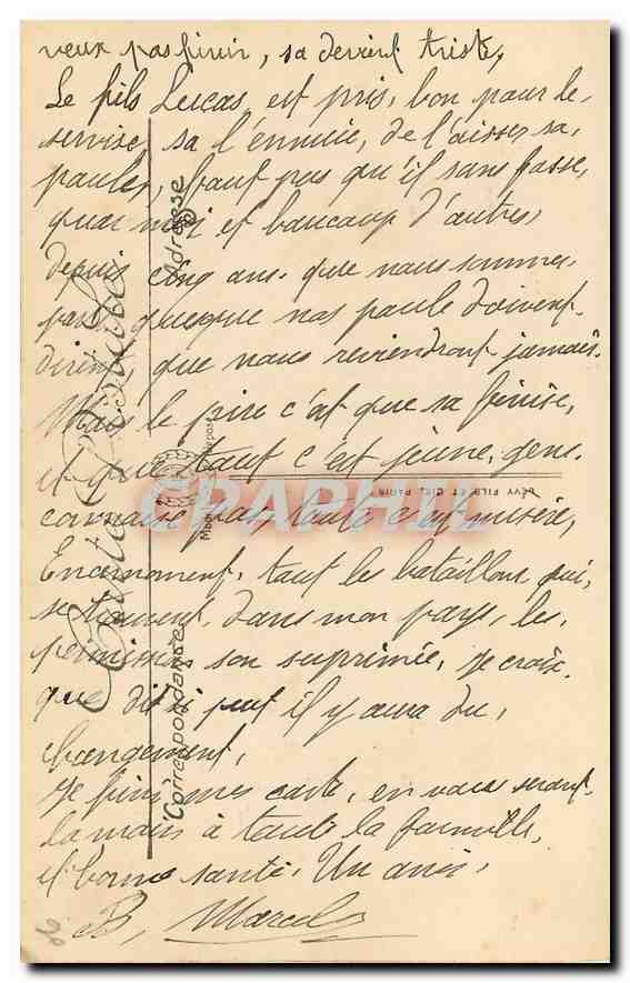 CPA Cannes Le Grand Hotel Un Groupe de Palmers  — Rückseite