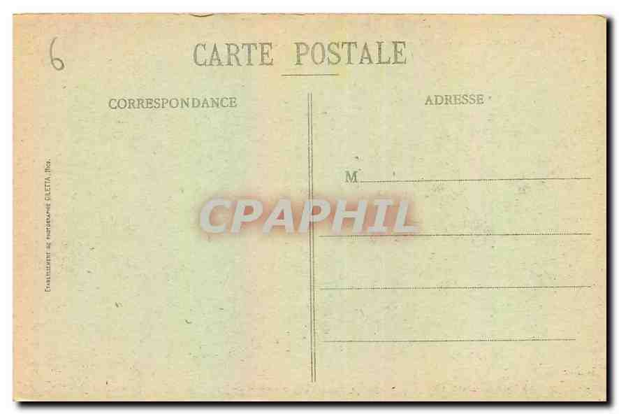 CPA Cannes le Port la Plage et le Mont Chevalier Bateaux — Rückseite