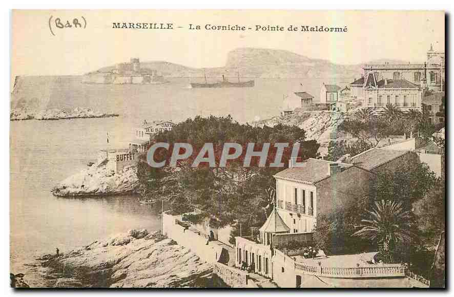 CPA Marseille La Corniche Pointe de Maldorme 