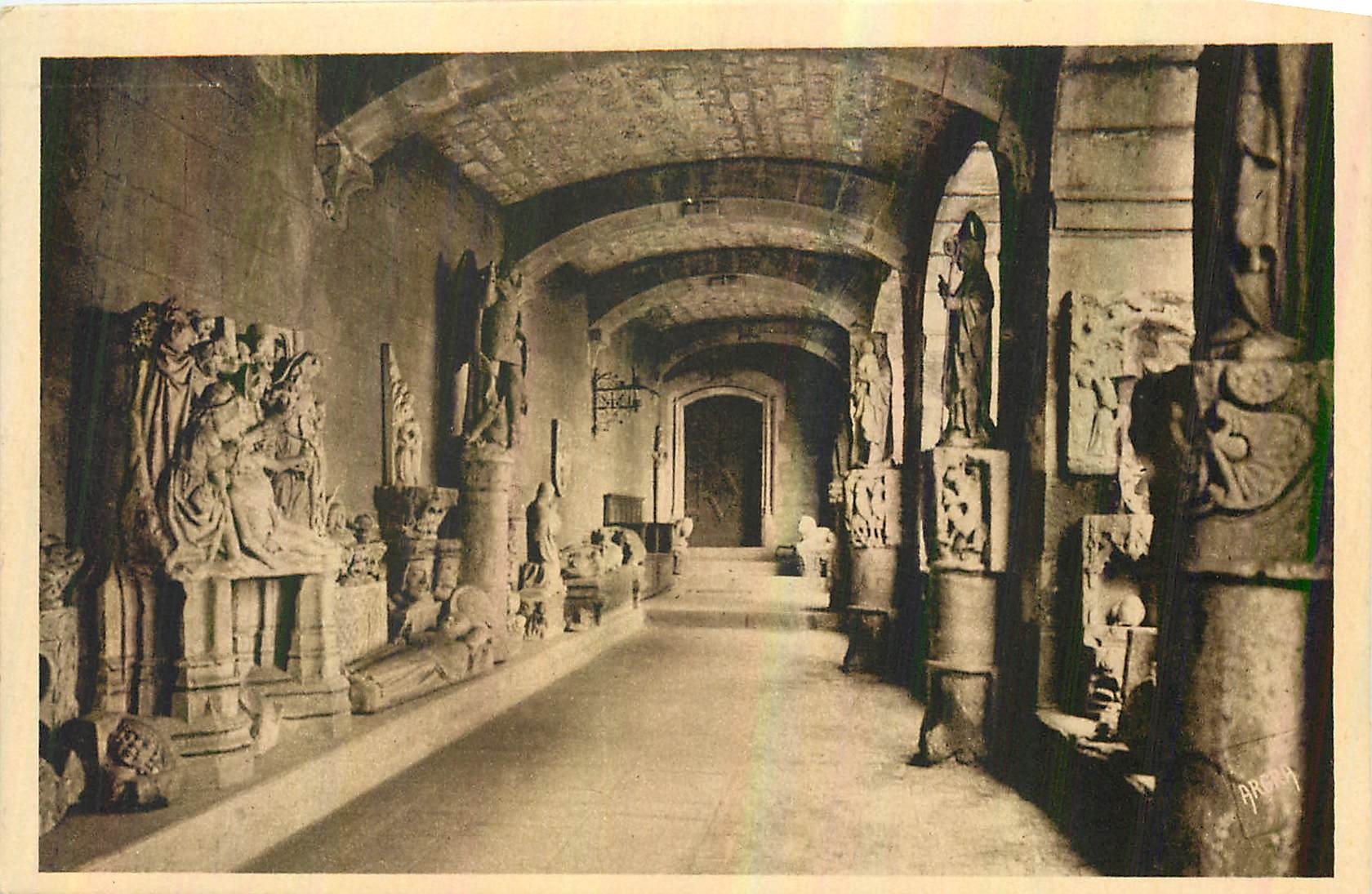 CPA Chateau de Castelnau Lot Galerie des Pierres 