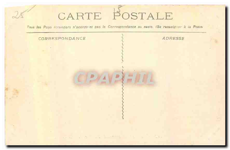 CPA Marseille Promenade du Prado Tramway — Verso