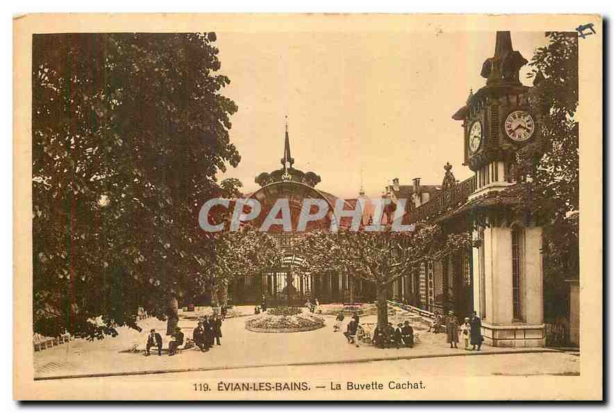 CPA Evian les bains La Buvette Cachat 