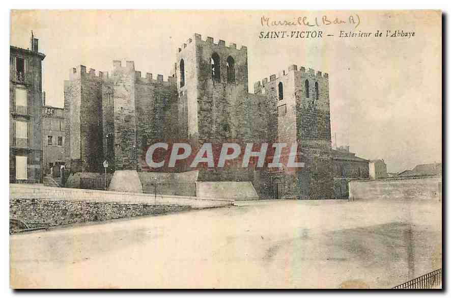CPA Saint Victor Exterieur de l'Abbaye 