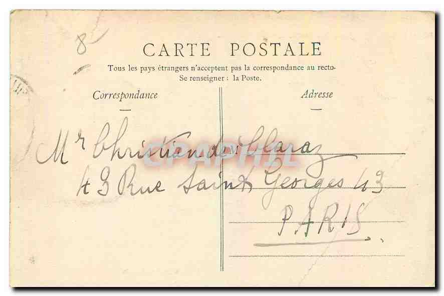 CPA Marseille Notre Dame de la Garde  — Rückseite