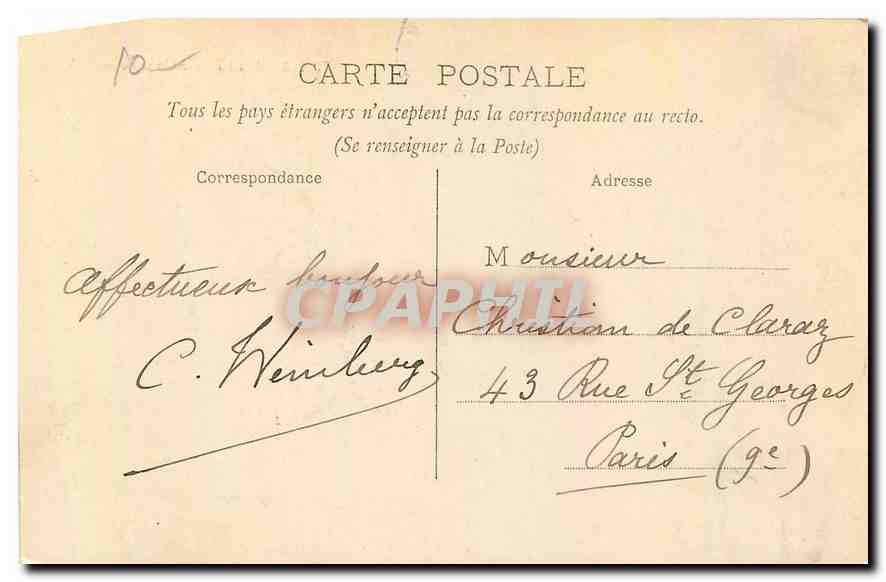 CPA Marseille Abbaye de Saint Victor Enfants — Verso