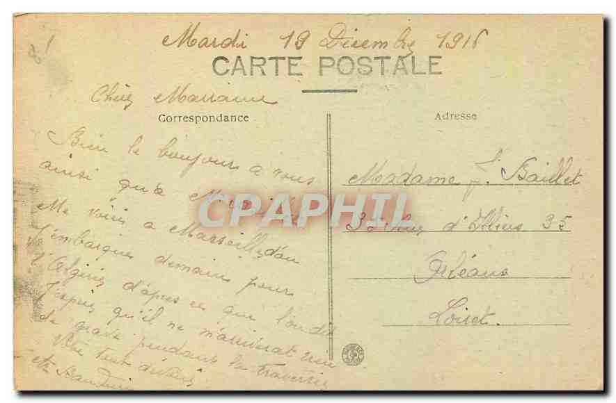 CPA Marseille Cathedrale et Canal St Jean  — Verso