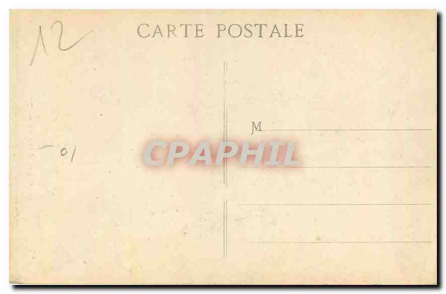 CPA Marseille La Fontaine Cantini  — Rückseite