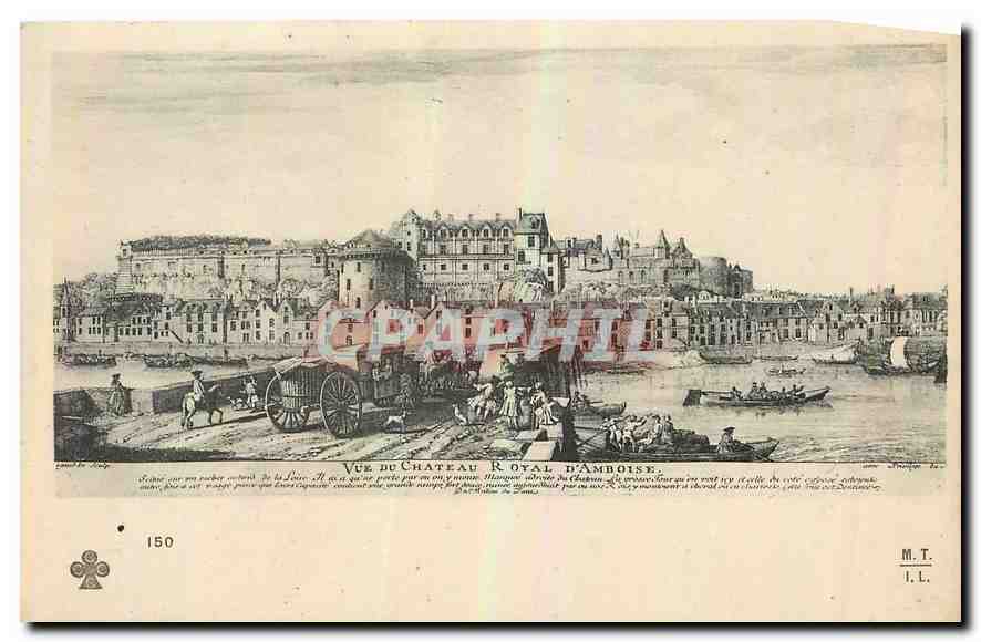 CPA Vue du Chateau Royal d'Amboise 