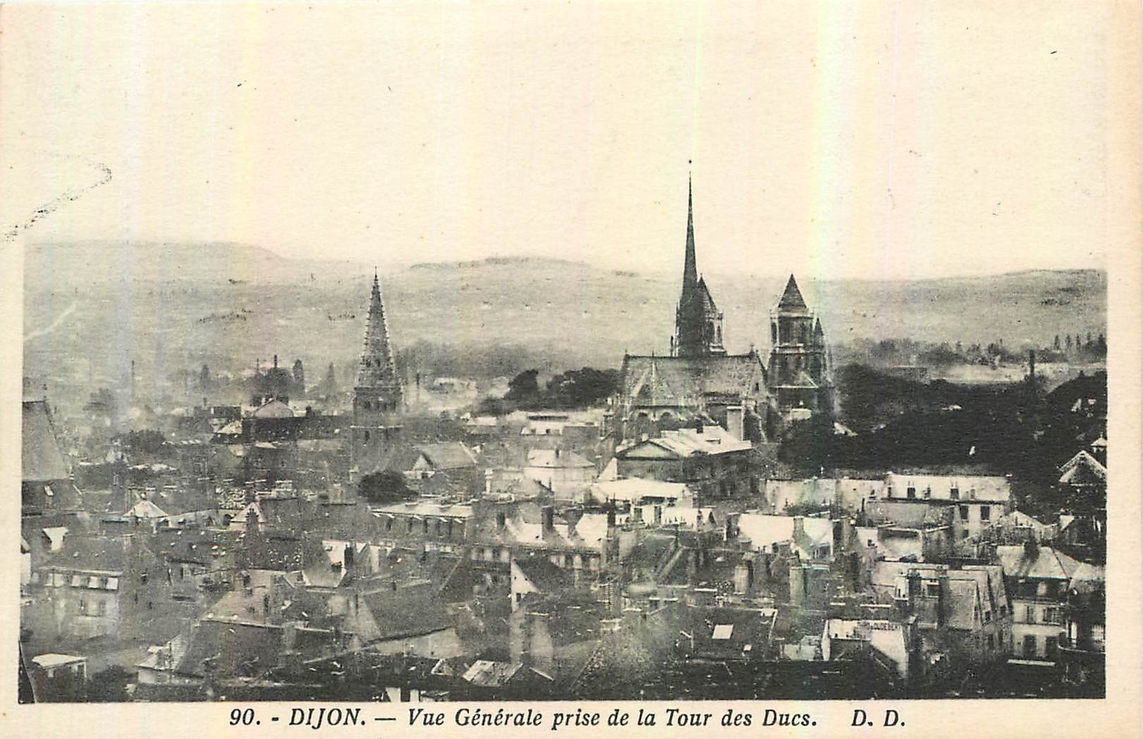 CPA Dijon Vue generale prise de la Tour des Ducs 