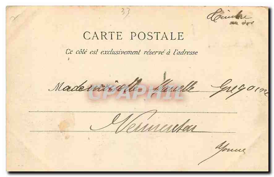 CPA Bordeaux Tour Pey Berland  — Verso