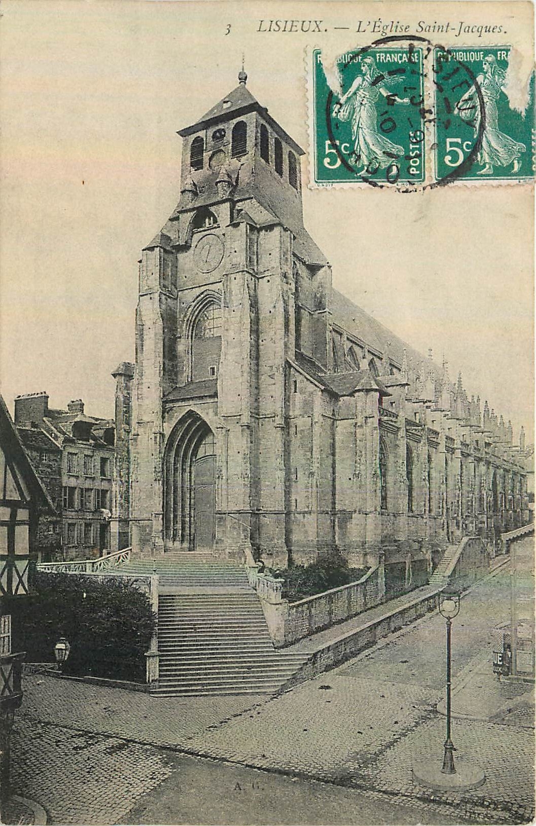 CPA Lisieux L'Eglise Saint Jacques 
