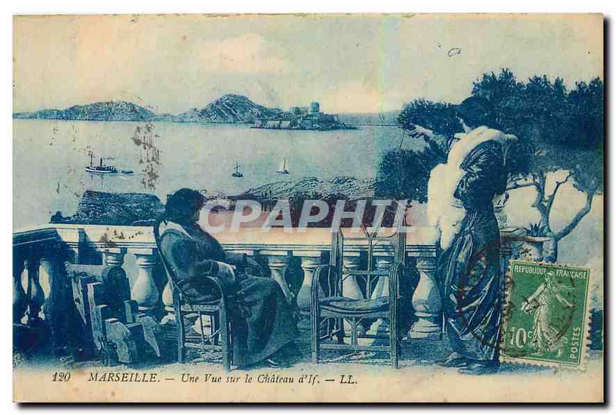 CPA Marseille Une vue sur le Chateau d'If 