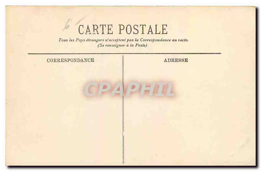 CPA Marseille Le Chateau d'If  — Verso