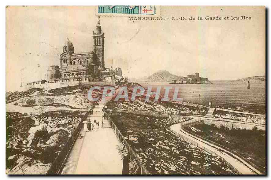 CPA Marseille N D de la Garde et les Iles 
