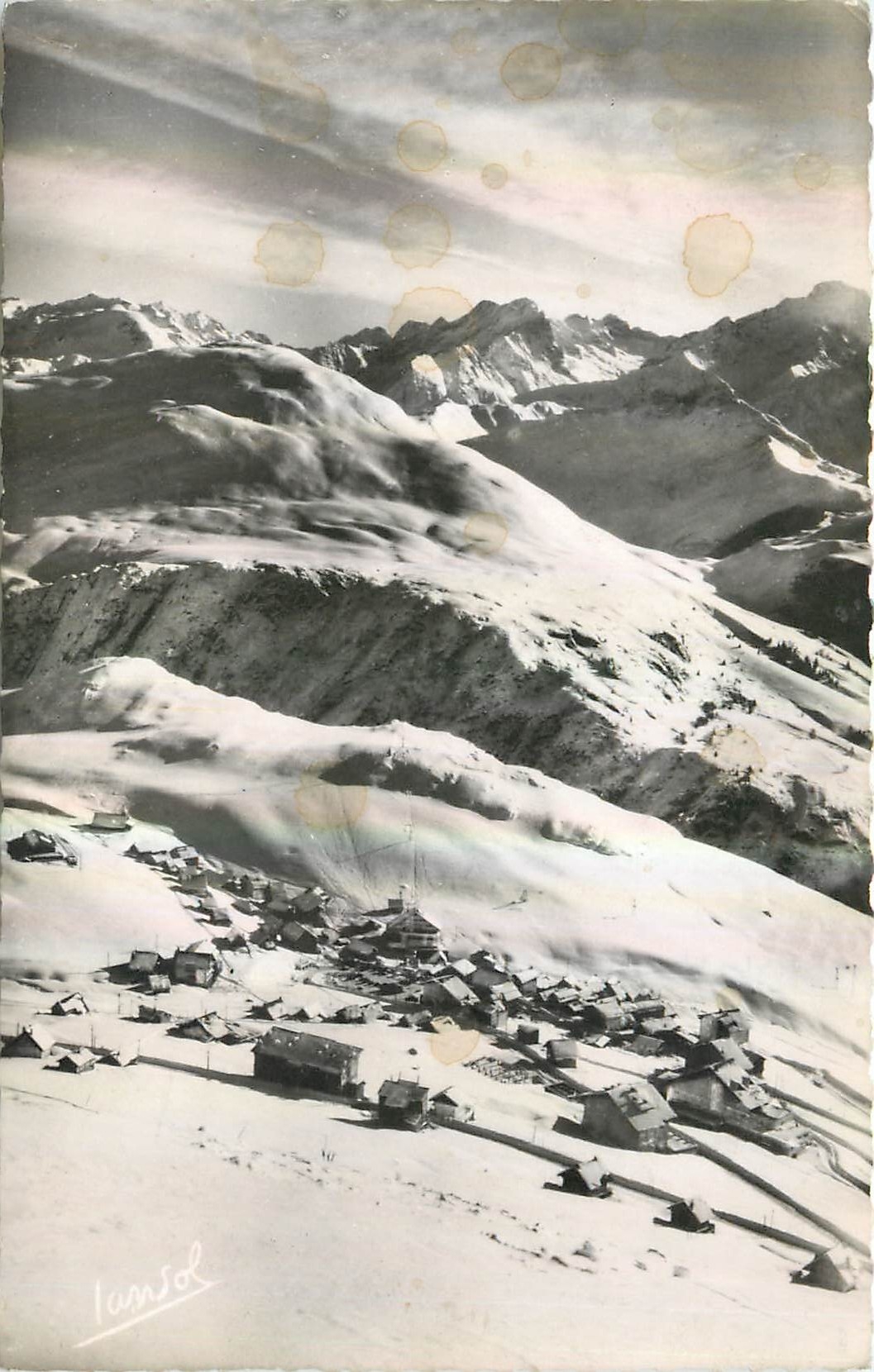 L'Alpe-d'Huez (Isère) — Vue générale — Massif de l'Homme et la Muzelle — Éditions Jo & Champery